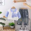 Conjunto de Ropa de Otoño para Niños 2026 Primavera y Otoño Bebé Nuevo Estilo Infantil Elegante Corbata Solapa Manga Larga Conjunto de Dos Piezas Ropa Moderna