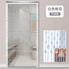 Nova Cortina de Contas de Cristal Cortina de Porta Divisória, Instalação sem Furos, Adequada para Banheiro, Entrada, Decoração de Sala de Estar, Corredor, Uso Doméstico Cortina de Contas