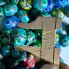 Zibo Patrimônio Cultural Imaterial Puramente Feito à Mão 10 Peças 9,9 Yuan Contas Antigas de Vidro Nepalesas Contas Olho 12mm Contas de Comércio