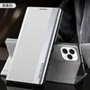 Adecuado para Exportación Xiaomi Poco F6 Funda de Cuero Galvanizado Magnética Tipo Flip Redmi 14C Ventana Lateral Soporte Invisible Funda Protectora