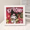 Animación de Dibujos Animados Nueva Pintura de Diamantes Kuromi DIY Juguetes de Pintura de Diamantes Hechos a Mano para Niños con Marco de Fotos Mesa Regalo