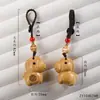 Cadena para Teléfono Móvil con Borla Colgante Caballo del Zodiaco de Madera de Durazno Sándalo Verde Llavero para Hacerse Rico Rápido Encanto de Bolsa de Buena Suerte Año del Caballo