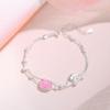 Diseño Original Pulsera de Oso Honeypot Pulsera Nicho Esmalte Goteando Pegamento Pulsera de Cuentas Redondas Joyería de Mano para Novia para Cabello