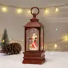 Linternas de Viento Transfronterizas, Nieve Cayendo, Muñecos de Nieve Brillantes, Adornos de Luces Navideñas, Linternas de Viento Navideñas Rellenas de Agua, Juguetes Navideños, Navidad