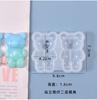 Molde de cola de cristal DIY Papoula Urso e boneca caseiros joia de mesa fofa tridimensional molde de silicone