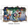 Exportación Transfronteriza Pegatinas de Pared Toy Story Dibujos Animados Pared Rota Pegatinas para Niños Guardería Pared Pegatinas Impermeables Autoadhesivas