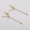 Cadena de extensión para collar y pulsera con cierre de hebilla de langosta de oro de 14/18 quilates que conserva el color, accesorios de joyería hechos a mano.