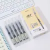Bolígrafo de Punta de Bola Secado Rápido Tinta Líquida Pluma Gel Pluma Marcadora Negra Papelería para Exámenes Estudiantiles Pluma Aguja Pluma de Carbono 0.5