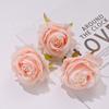 Decoração de Parede de Flores para Casamento Rosa de Outono Europeu Flor de Lapela Rosa Simulada Retrô Acessórios de Flor para Chapéu