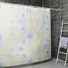 Cortina de Ducha Estampada con Conchas de Estrella de Mar Peva/Eva Impermeable y Resistente al Moho