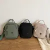 Bolso Pequeño Cuadrado de Tela de Nylon Impermeable Ligero Multicapa Transfronterizo Nuevo Bolso de Hombro Casual Multibolsillos Bolso Cruzado de Gran Capacidad