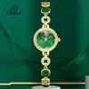 Orsga Moda Reloj Pulsera para Mujer con Moneda y Diamantes Nicho Lujo Ligero Fabricante Transmisión en Vivo Comercio Exterior Transfronterizo Reloj de Cuarzo