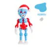 Popular Cruzando Fronteras Articulación Móvil Impreso en 3D Esqueleto Colgante Magnético Gorro de Navidad Esqueleto Imán para Nevera Llavero Juguete