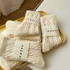 IOULOR2022 - Calcetines de lana gruesa con estampado de cáñamo, estilo japonés, para mujer, otoño e invierno