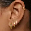 Brincos Grandes de Gota em Cobre Banhado a Ouro Estilo Europeu e Americano Conjunto de Brincos Levemente Luxuoso de Alta Qualidade Exclusivo Transfronteiriço Conserva a Cor Ecológico
