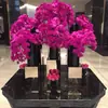 Jarrón Acrílico Recto Negro para Lirios y Rosas Cultivados en Agua, Jarrón para Arreglos Florales, Adorno Decorativo, Suministro Especial para Fabricantes de Plantas Verdes