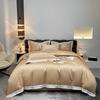 Algodón de Fibra Larga Primavera y Verano Nuevo Bordado Algodón Puro Juego de Cuatro Piezas Funda de Edredón Sábanas Ropa de Cama para Cuatro Estaciones Fabricantes Venta al por Mayor