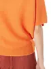 Miyake Alta Calidad Top de Manga Corta para Mujer para Verano Nuevo Holgado Top Batimóvil Adelgazante Camiseta Versátil Camiseta de Moda Ins para Mujer