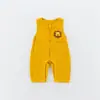 Conjunto de Otoño para Bebé Recién Nacido Mono sin Mangas Chaleco Overol para Niños Ropa de Exterior para Bebés Algodón Puro Clase A