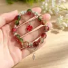 Pulseira Princesa Fofa Cor de Doce para Melhores Amigas, Pulseiras de Contas para Crianças, Doce e Sofisticada, Bijuterias Versáteis para Barracas