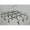 Perchero Plegable Multifuncional de Acero Inoxidable para Colgar Ropa, Calcetines, Ropa Interior, Ropa de Bebé, Perchero Multifuncional con Ganchos, A Prueba de Viento