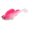 Isca Luya Dez Cores Mini Silicone Macia Peixe Saltitante 6cm8g Anti-Enrosco Fundo Cauda em T Isca para Pesca em Água Doce Marisca Equipamento de Pesca
