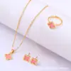 Cdd Conjunto de Trevo de Quatro Folhas de Três Peças Moda Colar Pulseira Pulseira Amazon Aliexpress Fonte Quente da Internet Fábrica