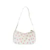 Bolsa de Ombro Único Estilo Coreano Morango Fofo Versátil Casual Bolsa de Axila Design de Nicho Estampado Bolsa com Textura para o Dia a Dia para Mulheres