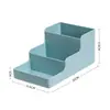 Caja de Almacenamiento para Cosméticos Organizador de Escritorio con Compartimentos Escalonados Gran Capacidad Tocador Soporte para Labial Sombra de Ojos Pinceles de Maquillaje