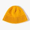 Sombrero de Lana de Nuevo Estilo Otoño Invierno Moda Versátil Color Sólido Sombrero de Cubo Tejido en Stock Venta al por Mayor Sombrero Cloche Tejido