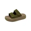 2026 Pantuflas de Verano para Mujer con Tira Doble, Suela Gruesa, Velcro, Antideslizantes, Estilo Birkenstock, Moda para Exteriores, Versátiles