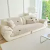 2026 Novo Inverno Acolchoado Estilo Creme Flocado Shu Mian Rong Almofada de Sofá Fixa Antiderrapante Almofada de Sofá Prática Confortável