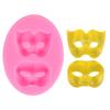 Molde para Hornear DIY Colección Máscara de Promoción Chocolate Flip Azúcar Arcilla Ultraligera Molde de Silicona Líquida