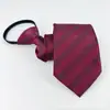 Corbata sin nudo con cremallera Shaoxing Shengzhou Alto Nivel 8CM Hombre 7cm Negocios Vestir Casual Azul Rojo Negro