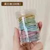 2026 Nuevo Elástico para el Cabello Negro de Estilo Coreano de Alta Elasticidad y Durabilidad que No Daña el Cabello, Cuerda Elástica Pequeña para el Cabello para Mujeres