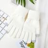 Atacado do fabricante luvas de toque para homens com flip-back luvas de tricô espessas quentes padrão abacaxi luvas para celular com veludo fixo