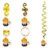 Peluca versión Q Festival de Fantasmas de Halloween trenza sucia colgante de aleación accesorios DIY de fantasma bruja calabaza murciélago lindos