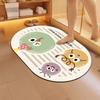 Tapetes Personalizados para Piso de Baño, Tapetes Absorbentes para Baños, Tapetes Suaves de Tierra de Diatomeas para Pies, Tapetes Antideslizantes para Entrada de Regadera al por Mayor