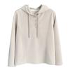 Otoño e Invierno 100kg Hermana Gorda Versátil Sudadera con Capucha Cálida Gruesa Color Puro Talla Grande Sudadera con Capucha Casual para Mujer 1226