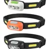 Linterna frontal con sensor inteligente de batería de ultra larga duración para pesca nocturna, Linterna frontal LED recargable por USB para correr de noche