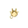 Colgante con Hebilla de Garra de Diamante Acero Inoxidable Accesorios para Joyería DIY Accesorios Incrustados con Diamante Brillante Materiales Hechos a Mano Colgante Dorado que Conserva el Color