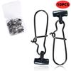 Conector de línea de pesca con hebilla deslizante, colgante de plomo en caja, de 10 a 30 unidades, con pasador de cabeza de plástico de color, accesorios de pesca