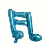 Globos de notas simples y dobles para decoración de bodas, globos de papel de aluminio, globos de corchea para decoración de fiestas