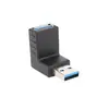 Adaptador USB macho a hembra doblado USB 3.0 macho a hembra codo lateral de 90 grados extensión en ángulo recto enchufe de conversión