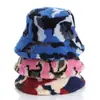 Amazon Transfronteiriça Outono Inverno Masculino e Feminino Gorro Quente à Prova de Vento de Inverno Gorro Quente Espessado Camuflagem de Veludo de Cordeiro Gorro de Pescador Masculino