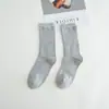Calcetines para Mujer Transfronterizos, Calcetines de Color Sólido, Calcetines de Media Pantorrilla para Mujer, Calcetines Holgados Zhuji, Calcetines de Color Algodón de Azúcar para Mujer, Venta al por Mayor de Fábrica Coloridos