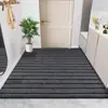 Alfombra de entrada exterior de siete rayas felpudo puerta de entrada felpudo de cocina para el hogar alfombrilla de baño absorbente de agua resistente a la suciedad se puede cortar