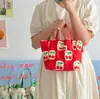 Estilo Ins Corea del Sur Bolso Impermeable Bolsa de Playa Lonchera Bolsa para el Almuerzo Lindo Estampado Tridimensional Bolso de Hombro
