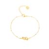 Pulsera Love con forma de corazón de acero inoxidable personalidad femenina corazón acero de titanio cruz europea y americana transfronteriza francesa full diamond Amor inglés