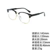 Gafas Antiluz Azul de Media Montura Estilo Ceja Sin Graduación para Hombre, Monturas de Gafas Retro con Protección UV